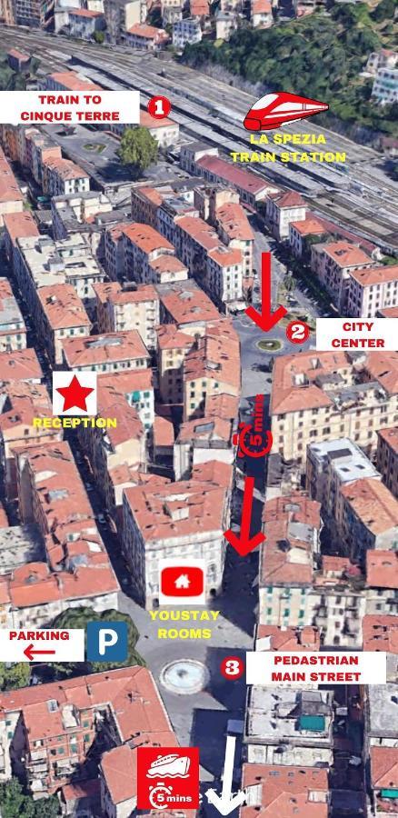 You Stay "Main Street & Station" La Spezia Kültér fotó